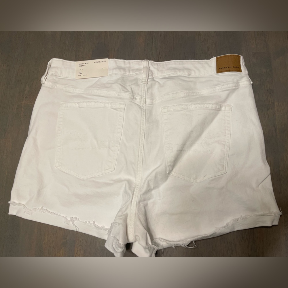 NEW! • American Eagle 🦅 High V-Rise White Shortie | 16 - Picture 4 of 6